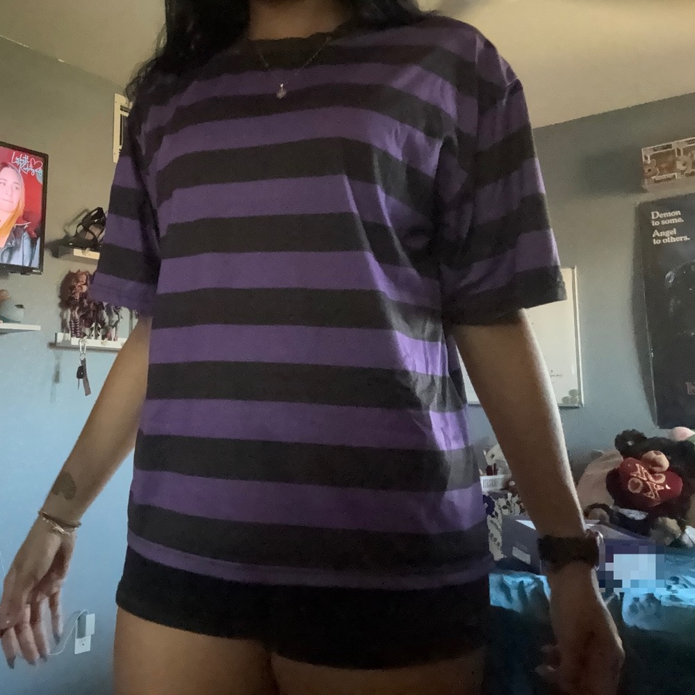 striped boyfriend shirt